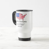Neuer US-Bürger – American Map Citizenship Day Reisebecher (Vorderseite Links)
