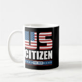 Neuer US-Bürger-Geschenk - Stolz US-Bürger Kaffeetasse (Links)
