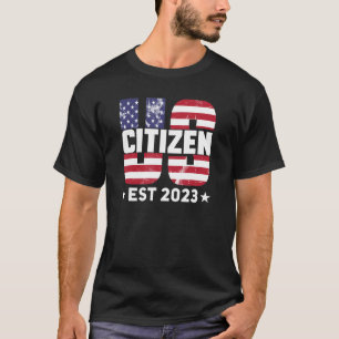 Neuer US-Staatsangehöriger Est 2023 Amerikanischer T-Shirt