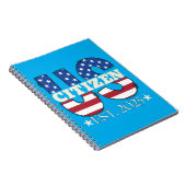 Neuer US-Staatsangehöriger Est 2025 Amerikanischer Notizblock (Rechte Seite)