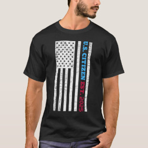 Neuer US-Staatsangehöriger Est 2025 Amerikanischer T-Shirt