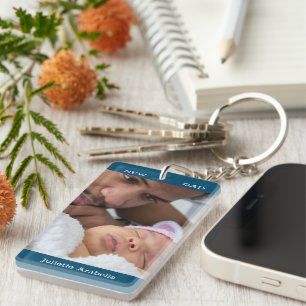 Neuer Vater Erster Vater Custom Foto Vater Geschen Schlüsselanhänger