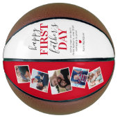 Neuer Vater Foto Collage Basketball (Vorderseite)