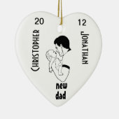 Neuer Vater - kundengerecht Keramik Ornament (Rechts)