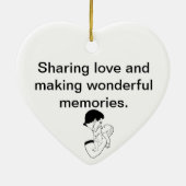 Neuer Vater - kundengerecht Keramik Ornament (Hinten)