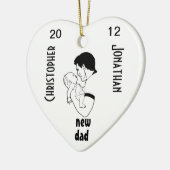 Neuer Vater - kundengerecht Keramik Ornament (Links)