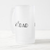 Neuer Vater Mattglas Bierglas (Vorderseite Links)