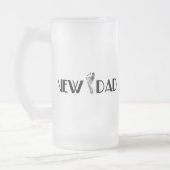 Neuer Vater Mattglas Bierglas (Links)