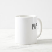 Neuer Vater "Papa" Text Kaffeetasse (VorderseiteRechts)