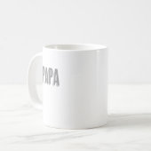 Neuer Vater "Papa" Text Kaffeetasse (Vorderseite Links)