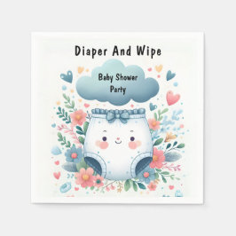 Neuer Vater Pink Blue Diaper und Wischen Baby-Dusc Serviette