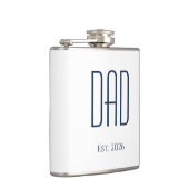 Neuer Vater Vater's Day Einfach Minimalistisch Flachmann (Rechts)