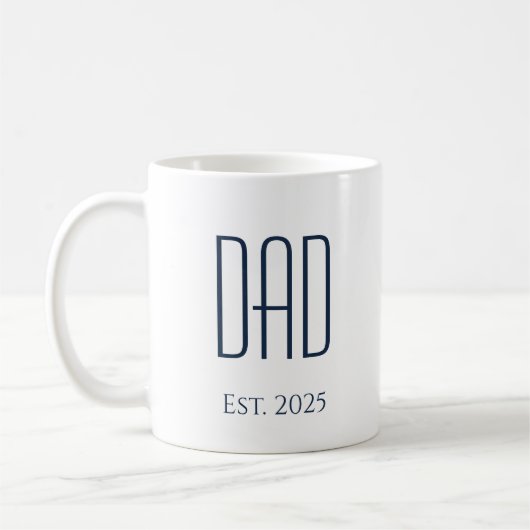 Neuer Vater Vater's Day Einfach Minimalistisch Kaffeetasse (Links)