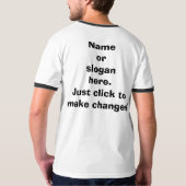 Neuer VaterRookie 2017 des Jahres 2 versah T-Shirt (Rückseite)