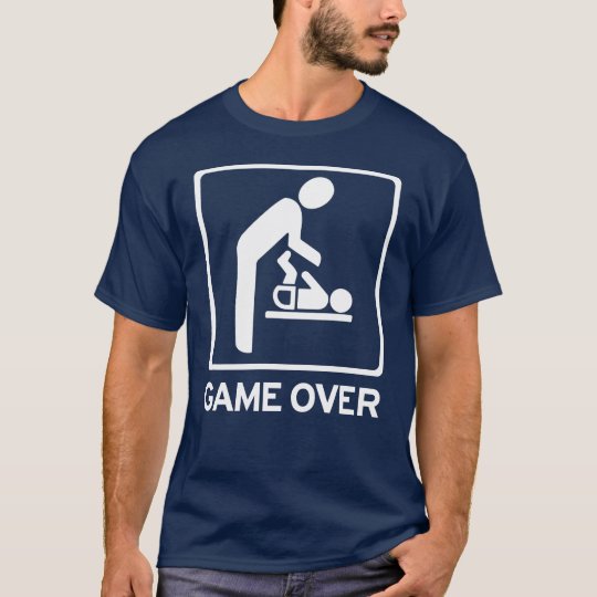 Neuer Vati zum zu sein = Spiel über Windelaufgabe T-Shirt