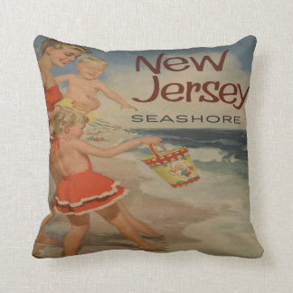 Neuer Vintager Urlaub auf Jersey Kissen