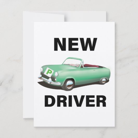 Neuer vorläufiger Autofahrer (Vorderseite)