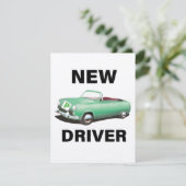 Neuer vorläufiger Autofahrer (Stehend Vorderseite)