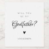 Neuer Vorschlag für ein Godvater-Weinetikett Weinetikett (Einzelnes Label)