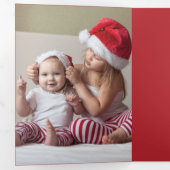 Neuer Weihnachtsanfang für Kleinkinder Dreifach Gefaltete Urlaubskarte (Innen Erste Seite)