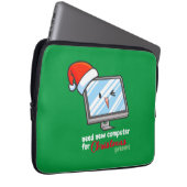 Neuer Weihnachtscomputer Laptopschutzhülle (Vorne Rechts)