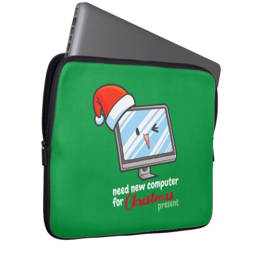 Neuer Weihnachtscomputer Laptopschutzhülle (Vorne Rechts)