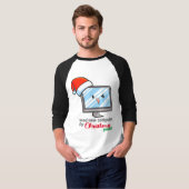 Neuer Weihnachtscomputer T-Shirt (Vorne ganz)