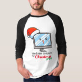 Neuer Weihnachtscomputer T-Shirt (Vorderseite)