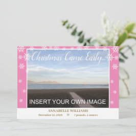 Neuer Weihnachtsfeiertag - Geburtsankündigung Ankündigung