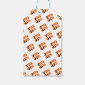 Neuer Weißer Graffiti-Erntedank Herbst Geschenkanhänger (Rückseite)