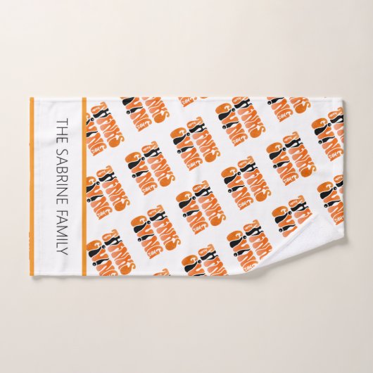 Neuer Weißer Graffiti-Erntedank Herbst Handtuch (Handtuch)