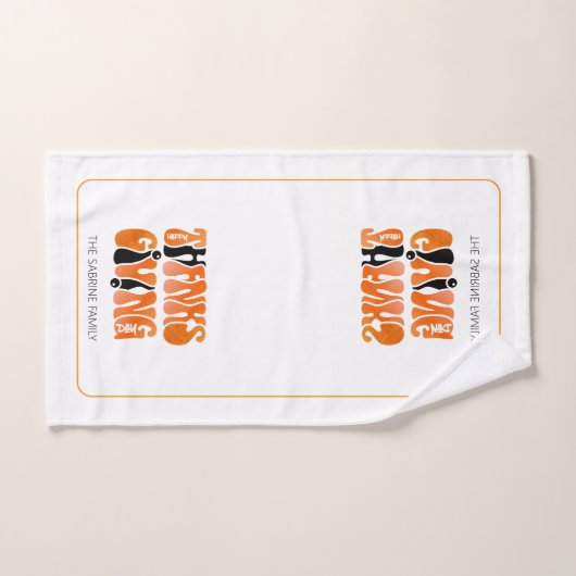 Neuer Weißer Graffiti-Erntedank Herbst Handtuch (Handtuch)