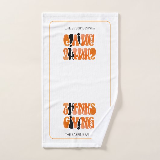 Neuer Weißer Graffiti-Erntedank Herbst Handtuch (Handtuch)