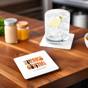 Neuer Weißer Graffiti-Erntedank Herbst Rechteckiger Pappuntersetzer