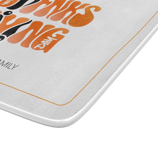 Neuer Weißer Graffiti-Erntedank Herbst Schneidebrett (Ecke)