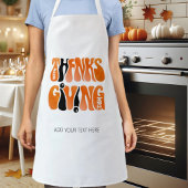 Neuer Weißer Graffiti-Erntedank Herbst Schürze