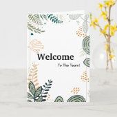 Neuer Welcome Gold Glitzer Karte (Gelbe Blume)