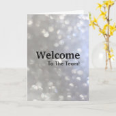 Neuer Welcome Gold Glitzer Karte (Gelbe Blume)