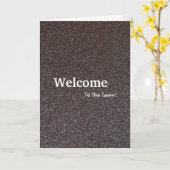 Neuer Welcome Gold Glitzer Karte (Gelbe Blume)