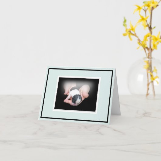 Neuer Welpe Karte (Gelbe Blume)