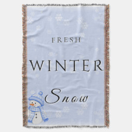 Neuer Winter Schnee mit Schneemann und Schnee Decke