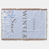Neuer Winter Schnee mit Schneemann und Schnee Decke (Vorderseite)