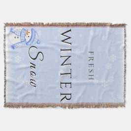 Neuer Winter Schnee mit Schneemann und Schnee Decke