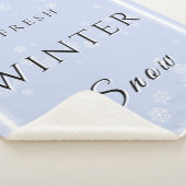 Neuer Winter Schnee mit Schneemann und Schnee Sherpadecke (3/4)