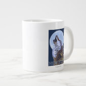 Neuer YorkHowling Wolf Jumbo-Tasse (Vorderseite Rechts)