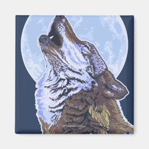 Neuer YorkHowling Wolf Magnet