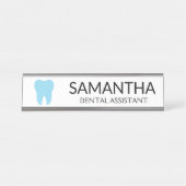 Neuer Zahnarzt Schreibtischnamensplakette (Vorderseite )