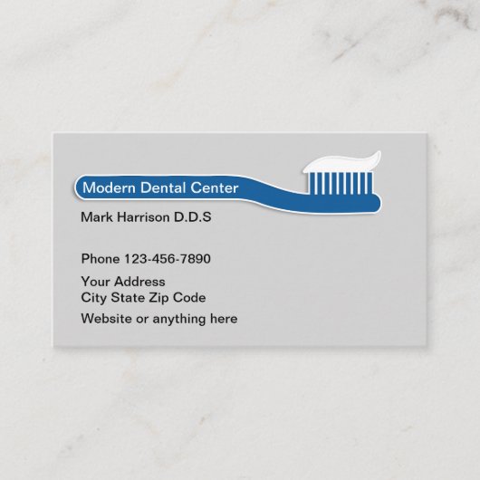 Neuer Zahnarztberuf Visitenkarte (Vorderseite)