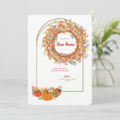 Neuer Zuhause Einladung (Stehend Vorderseite)