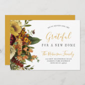 Neuer Zuhause-Erntedank-Urlaub im Umzug Ankündigung (Vorne/Hinten)